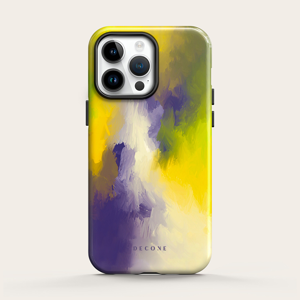 Purple/Yellow - iPhone Case