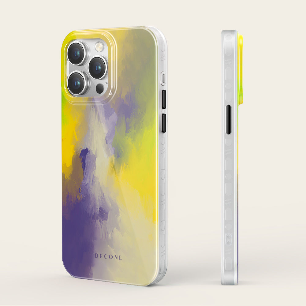 Purple/Yellow - iPhone Case