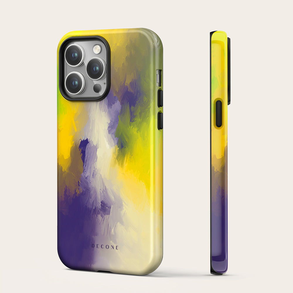 Purple/Yellow - iPhone Case