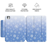 Snowflake - Leather Magnetic iPad Case