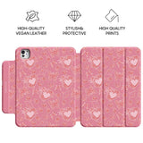 Pink Romance - Leather Magnetic iPad Case