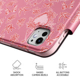 Pink Romance - Leather Magnetic iPad Case