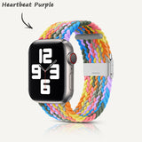 Apple Watch Series | Colorful Nylon Braided Watch Strap (Watch clasp series)