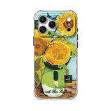 Vase with Three Sunflowers - iPhone Case