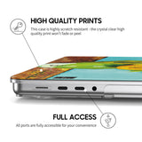 Vase with Three Sunflowers  - Clear MacBook Case