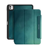 Fog Green - Leather Magnetic iPad Case