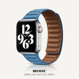 Apple Watch Series | Leather Link Magnetic Strap