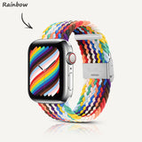 Apple Watch Series | Colorful Nylon Braided Watch Strap (Watch clasp series)