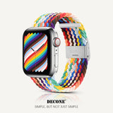 Apple Watch Series | Colorful Nylon Braided Watch Strap (Watch clasp series)