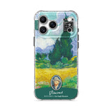 Wheat Field with Cypresses - iPhone Case