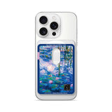 Blue Water Lilies and Willow - Matte Wallet MagSafe Compatible
