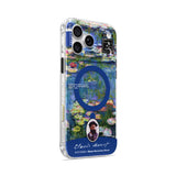 Water Lilies (Blue) - iPhone Case