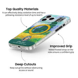 Wheat Field with Cypresses - iPhone Case