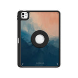 Beige Blue - Leather Magnetic iPad Case