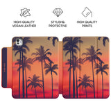 Red Dusk - Leather Magnetic iPad Case