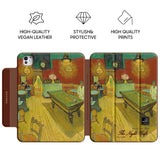 The Night Cafe - Leather Magnetic iPad Case