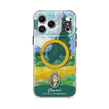 Wheat Field with Cypresses - iPhone Case