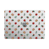 Holly＆Poinsettia - Clear MacBook Case
