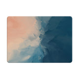 Beige Blue - Clear MacBook Case