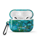 Water Lilies (Turquoise) - AirPods Case