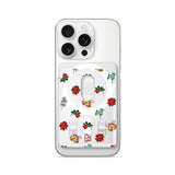 Holly＆Poinsettia - Matte Wallet MagSafe Compatible