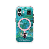 Water Lilies (Turquoise) - iPhone Case
