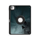 Black Gray - Leather Magnetic iPad Case