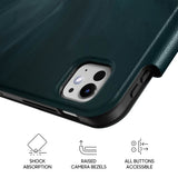 Black Gray - Leather Magnetic iPad Case
