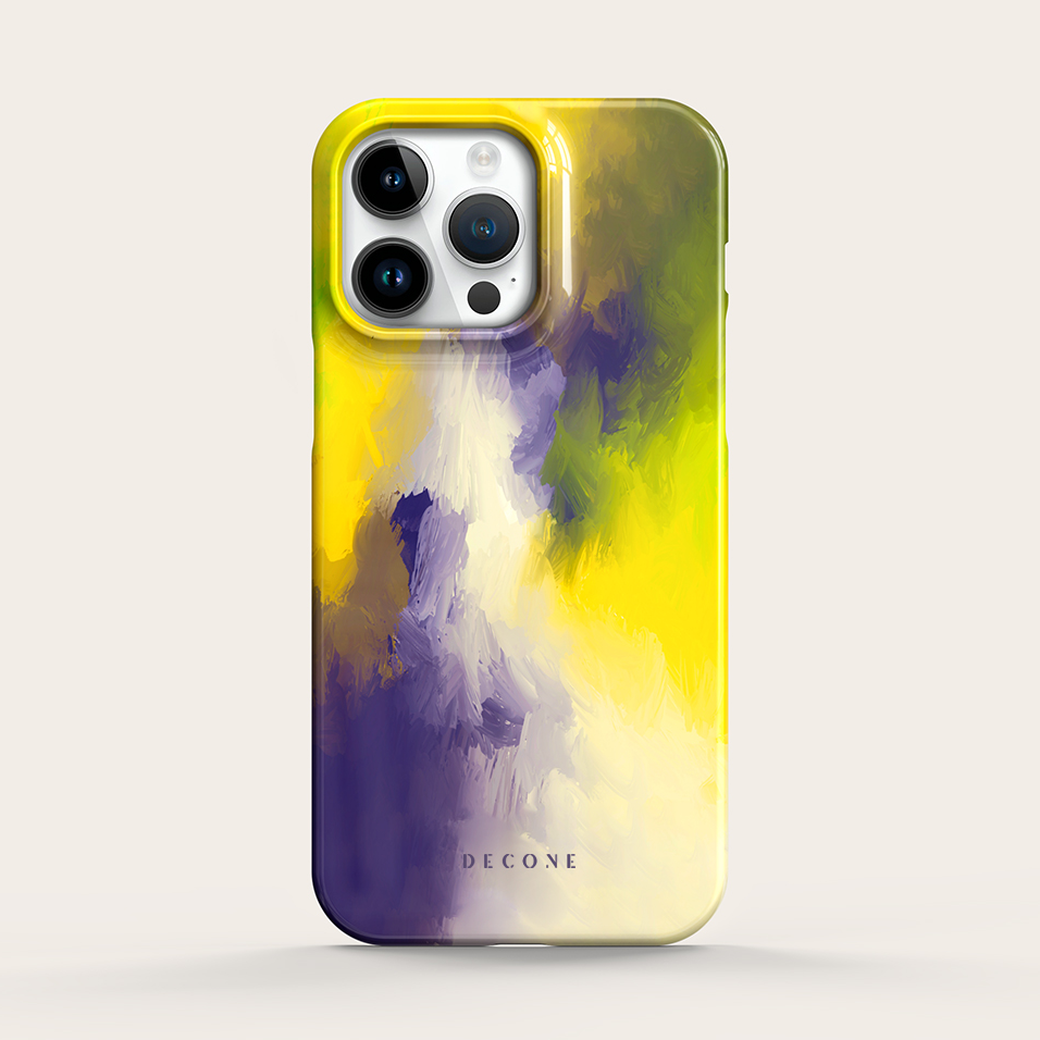 Purple/Yellow - iPhone Case