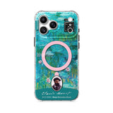 Water Lilies (Turquoise) - iPhone Case