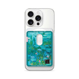 Water Lilies (Turquoise) - Matte Wallet MagSafe Compatible