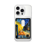 Cafe Terrace at Night - Matte Wallet MagSafe Compatible