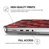 Fiery Love - Clear MacBook Case