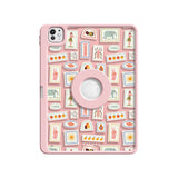 Pink Shard - Leather Magnetic iPad Case