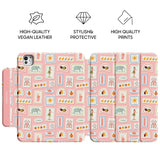 Pink Shard - Leather Magnetic iPad Case