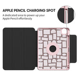 Pink Shard - Leather Magnetic iPad Case