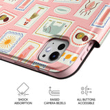 Pink Shard - Leather Magnetic iPad Case