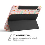 Pink Shard - Leather Magnetic iPad Case