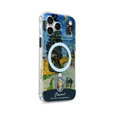 Road with Cypress and Star - iPhone Case