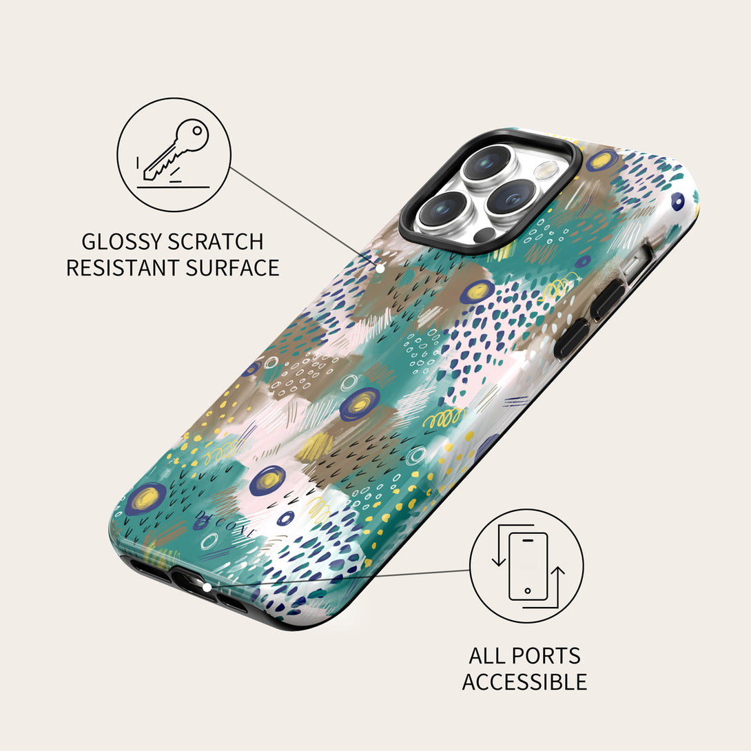 Dancing Peacock - iPhone Case