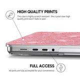 Pink Romance - Clear MacBook Case (Glitter)