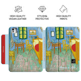 Bedroom in Arles - Leather Magnetic iPad Case