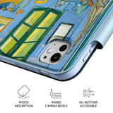 Bedroom in Arles - Leather Magnetic iPad Case