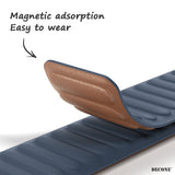 Apple Watch Series | Leather Link Magnetic Strap