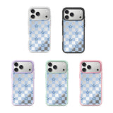 Blue Flowers - Snap Nexus Mirror Magnetic Backplate