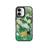 Vase with Pink Roses - Flex Mirror iPhone Case