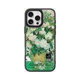 Vase with Pink Roses - Flex Mirror iPhone Case