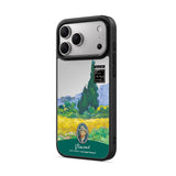 Wheat Field with Cypresses - Flex Mirror iPhone Case