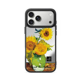 Vase with Three Sunflowers - Flex Mirror iPhone Case