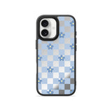 Blue Flowers - Flex Mirror iPhone Case
